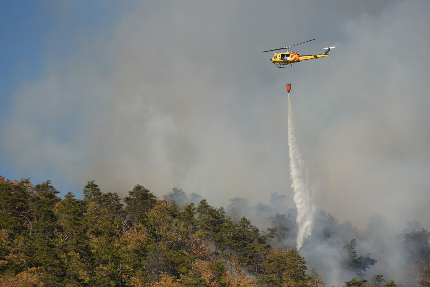 Sauratown Mountain fire
